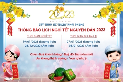 Thông báo lịch nghỉ Tết nguyên đán 2023